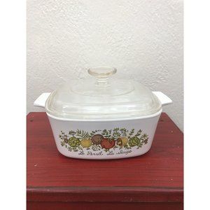 Corning Ware Spice Of Life 1/2 Qt Casserole Dish With Lid Persil La Sauge